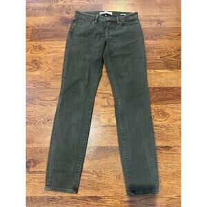 Velvet by Graham & Spencer Women's 5 Pocket Straight Leg Jeans Olive Size 26